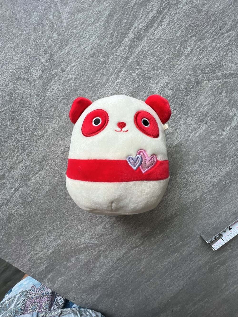 Squishmallows Penelope the Red Panda Valentine Plush with Hearts 5"